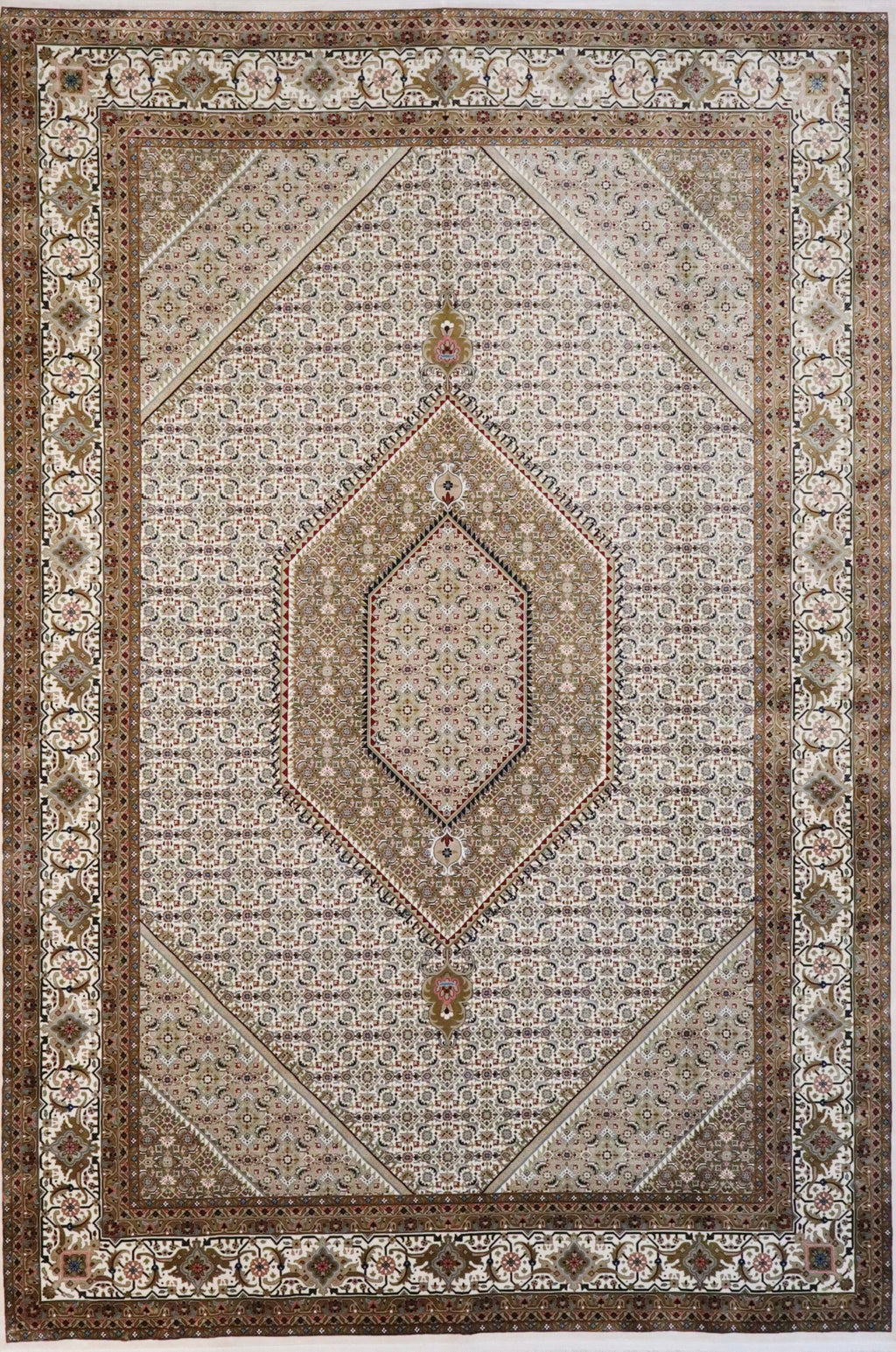 Bidjar bamboe zijde geweven tapijt maat:300x200