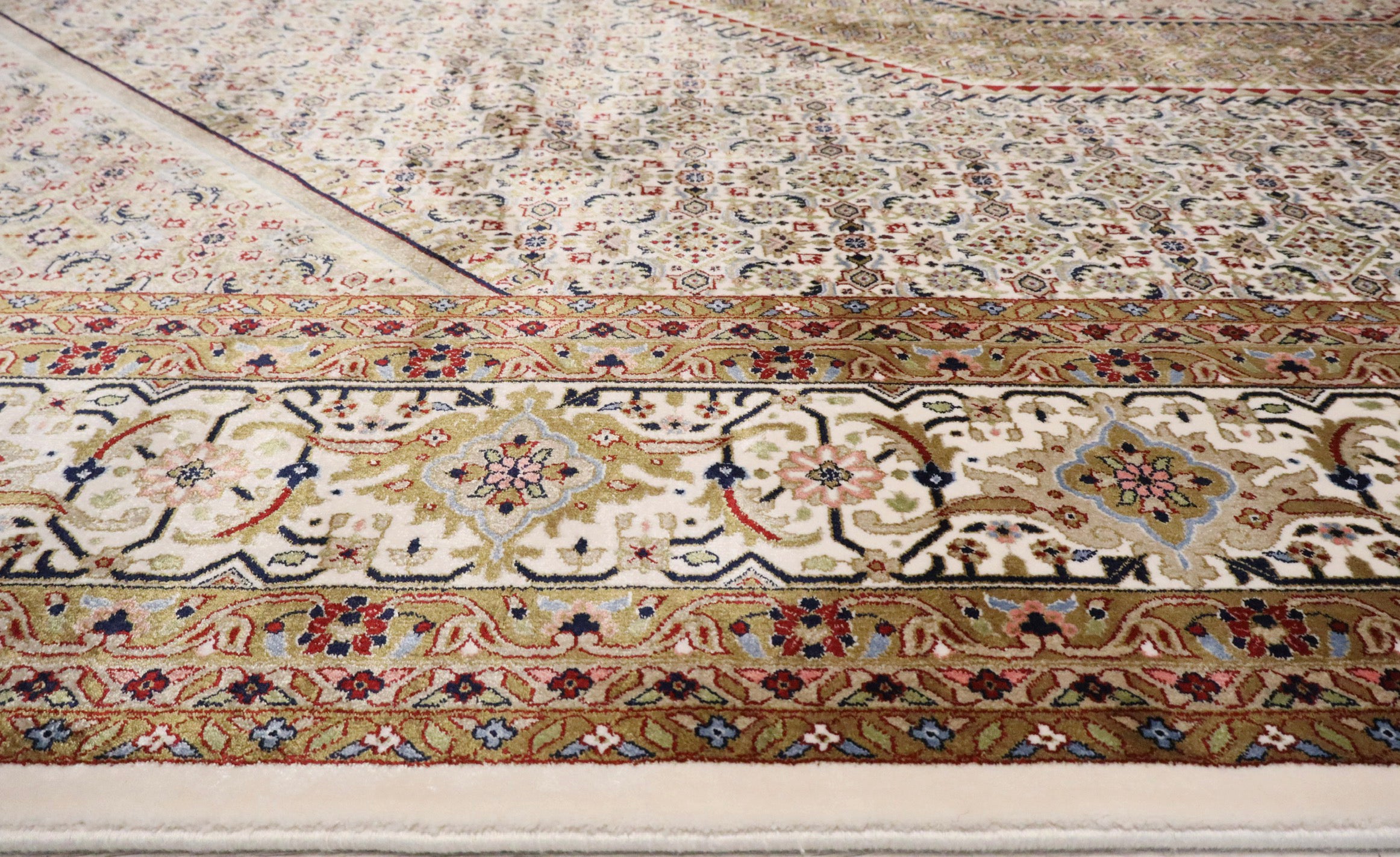 Bidjar bamboe zijde geweven tapijt maat:300x200