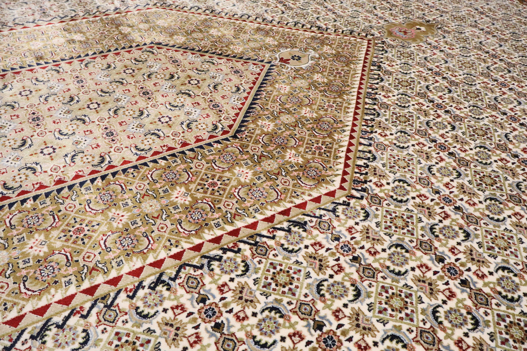 Bidjar bamboe zijde geweven tapijt maat:300x200