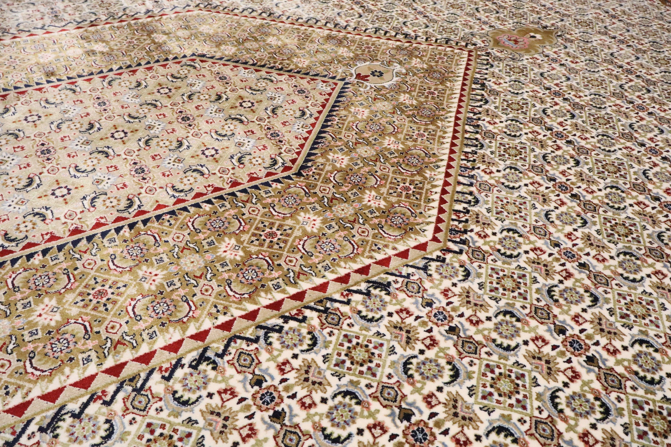 Bidjar bamboe zijde geweven tapijt maat:300x200