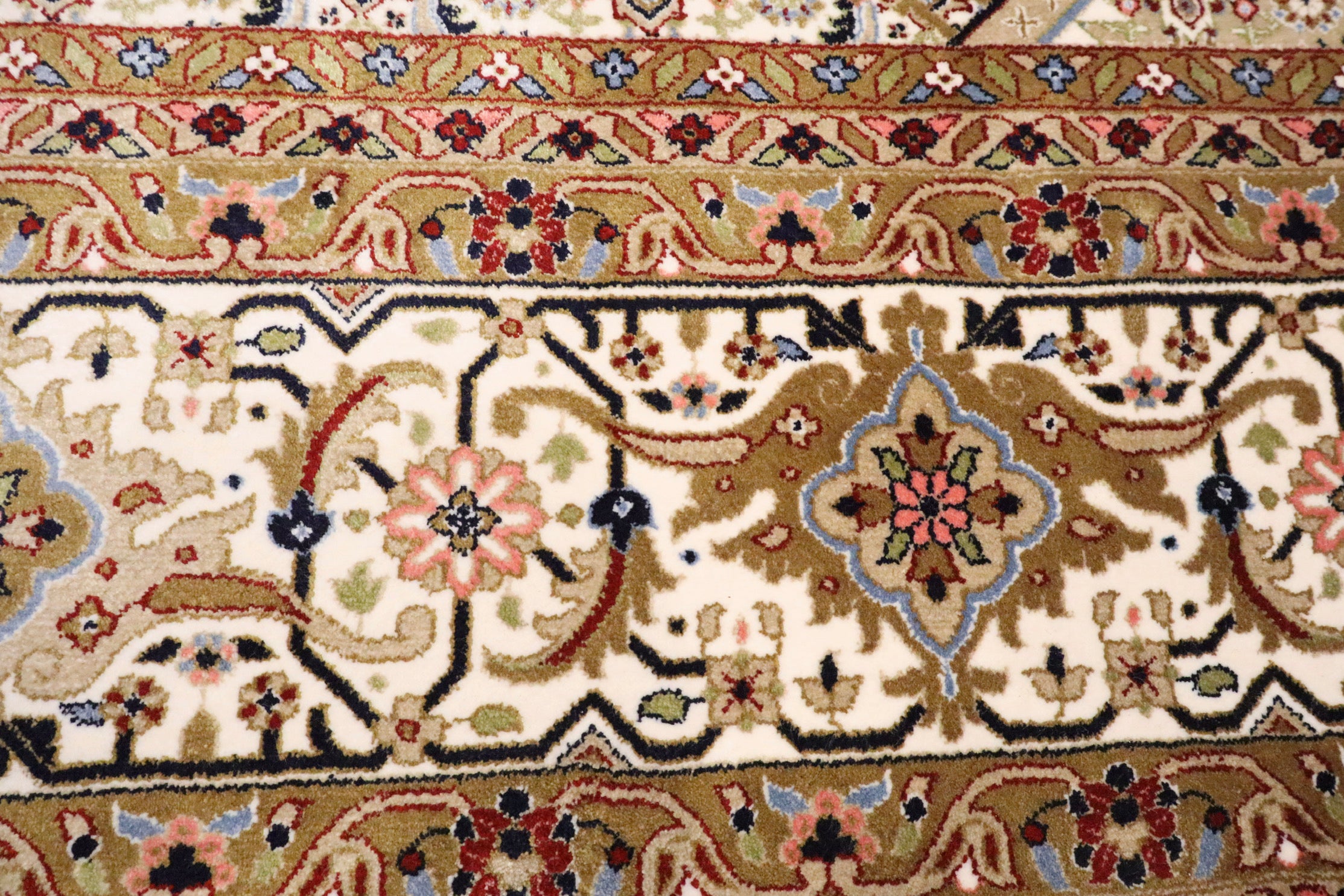 Bidjar bamboe zijde geweven tapijt maat:300x200