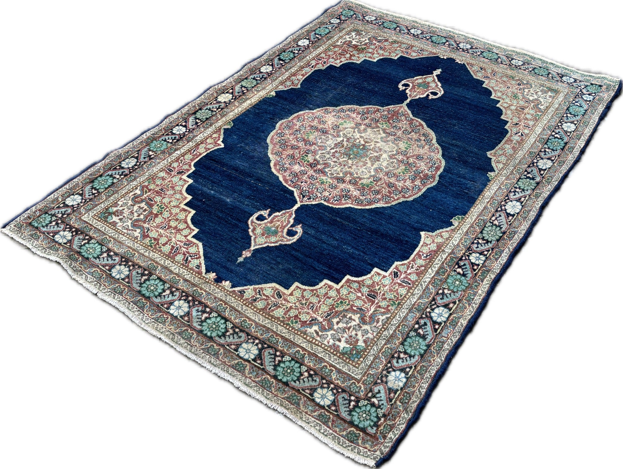 Kerman tapijt maat:116x165