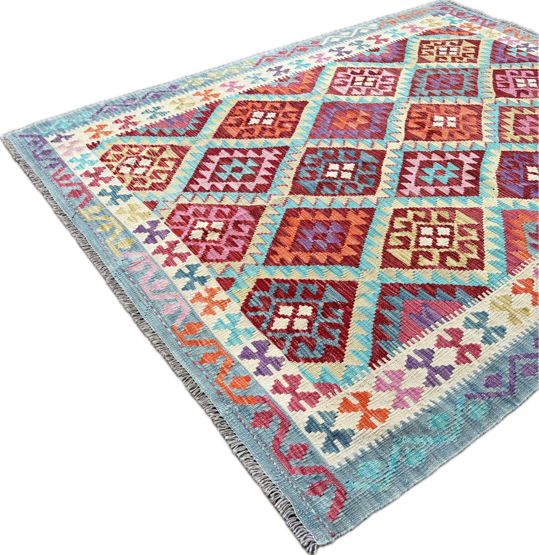 Kelim tapijt maat: 238x176