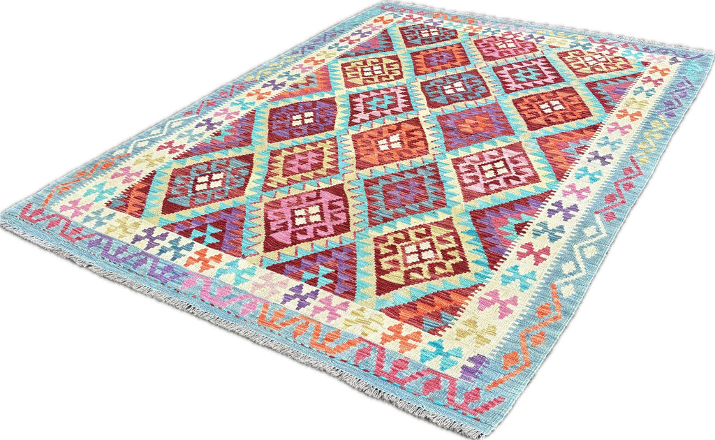 Kelim tapijt maat: 238x176