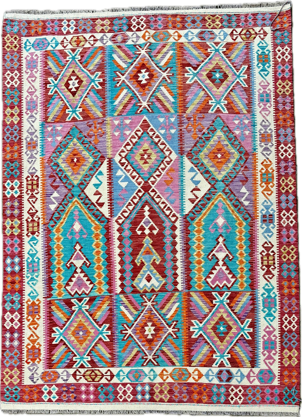 Kelim tapijt maat: 253x180