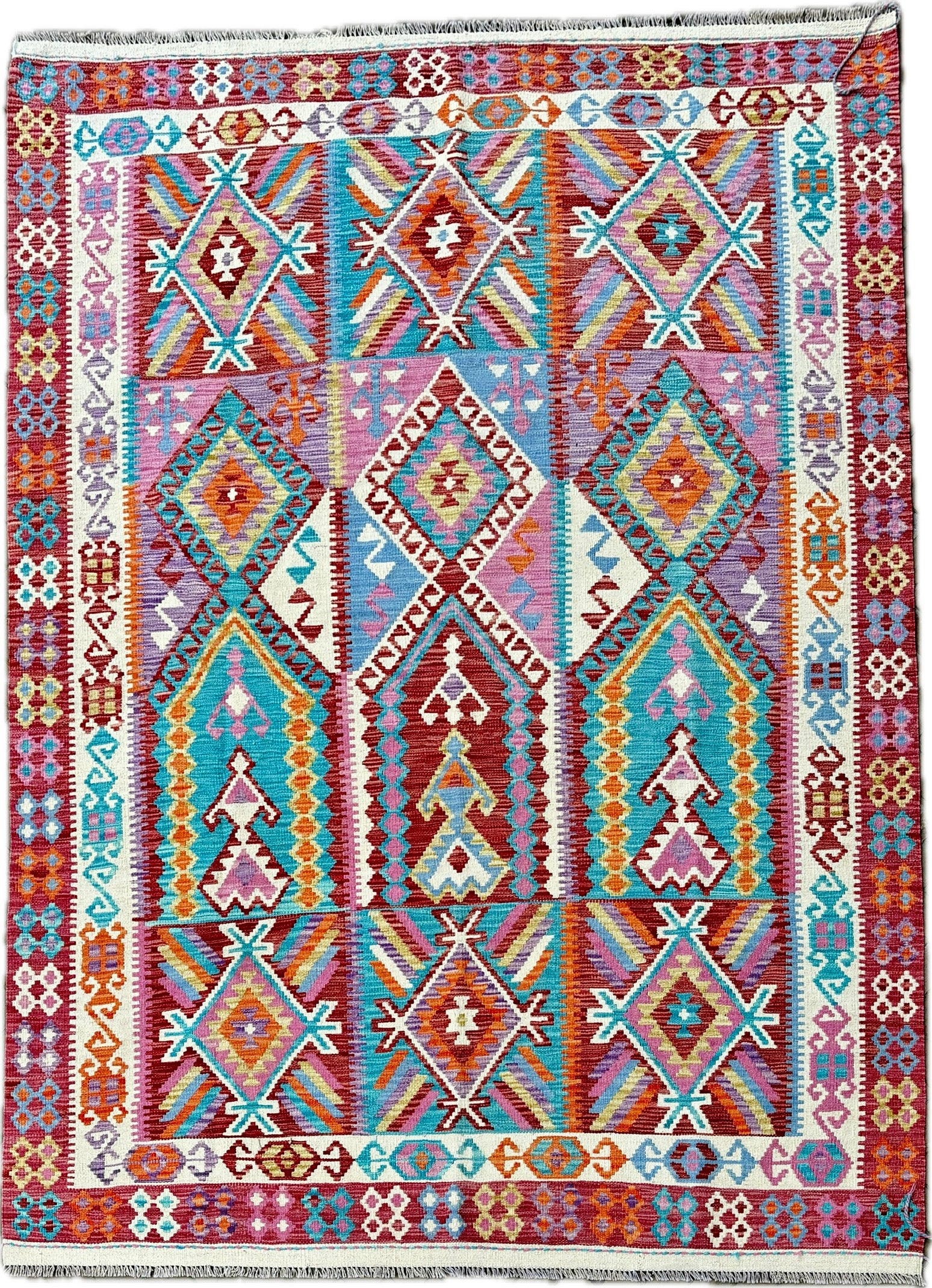 Kelim tapijt maat: 253x180