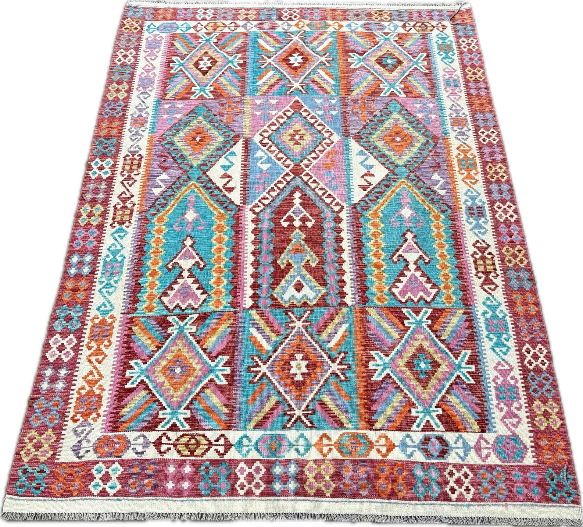 Kelim tapijt maat: 253x180