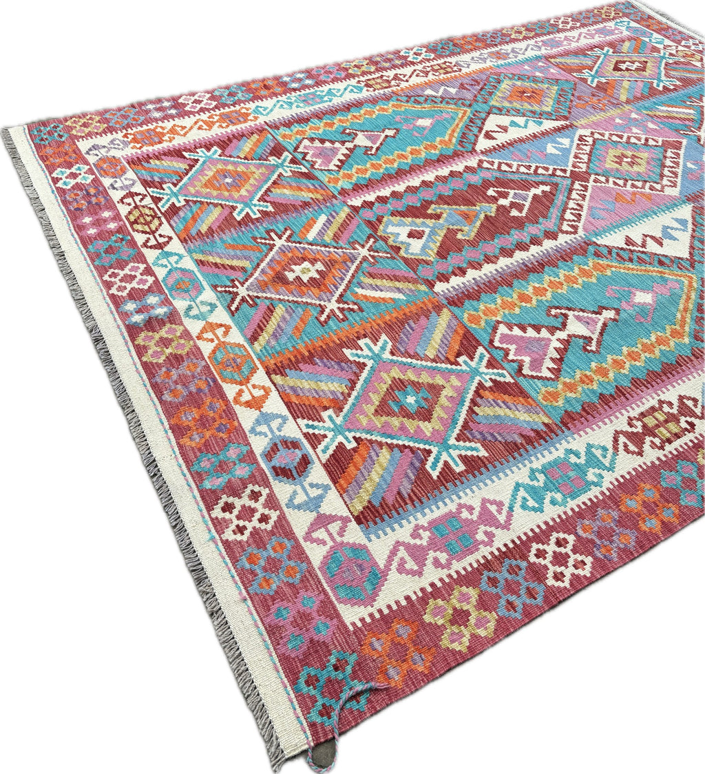 Kelim tapijt maat: 253x180