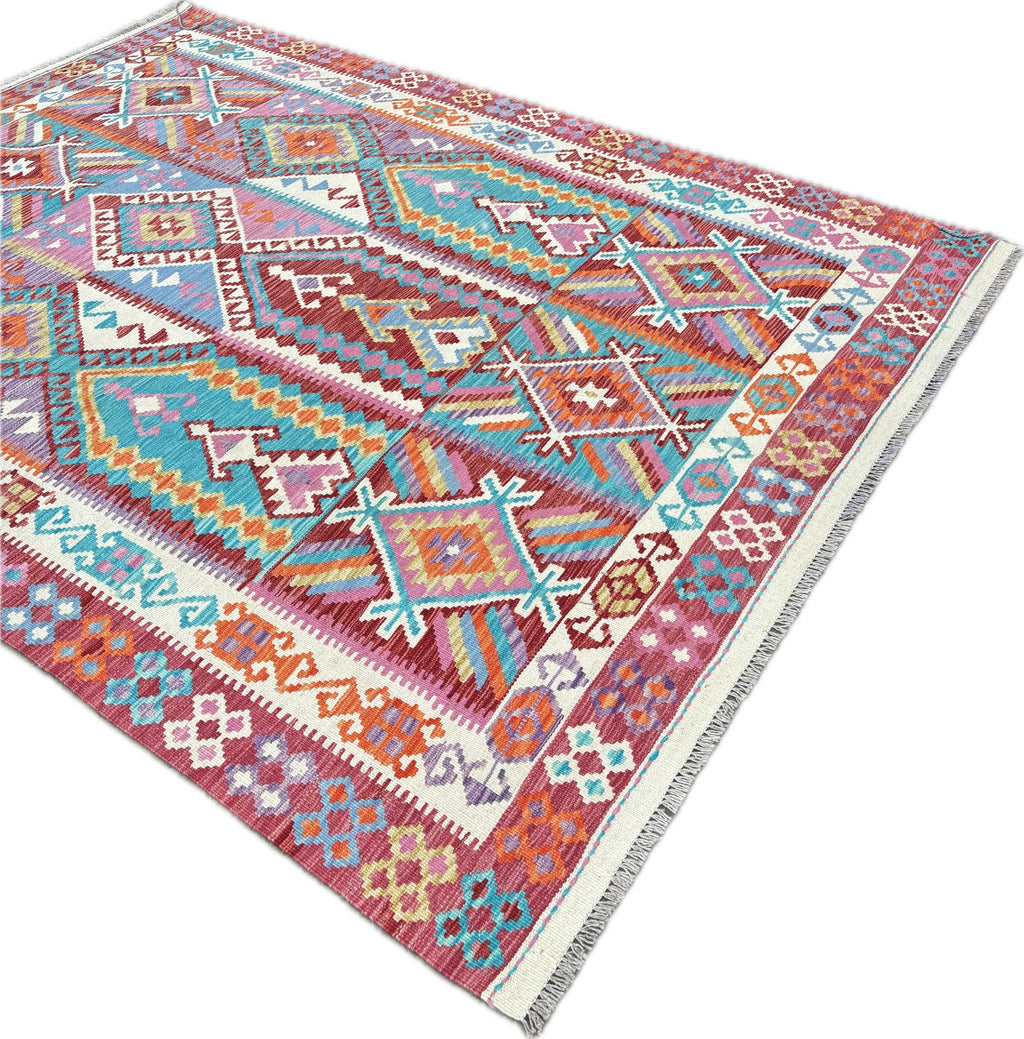 Kelim tapijt maat: 253x180