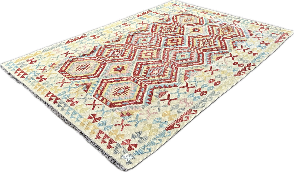 Kelim tapijt maat: 282x197