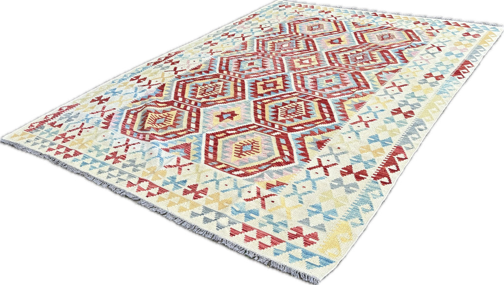 Kelim tapijt maat: 282x197