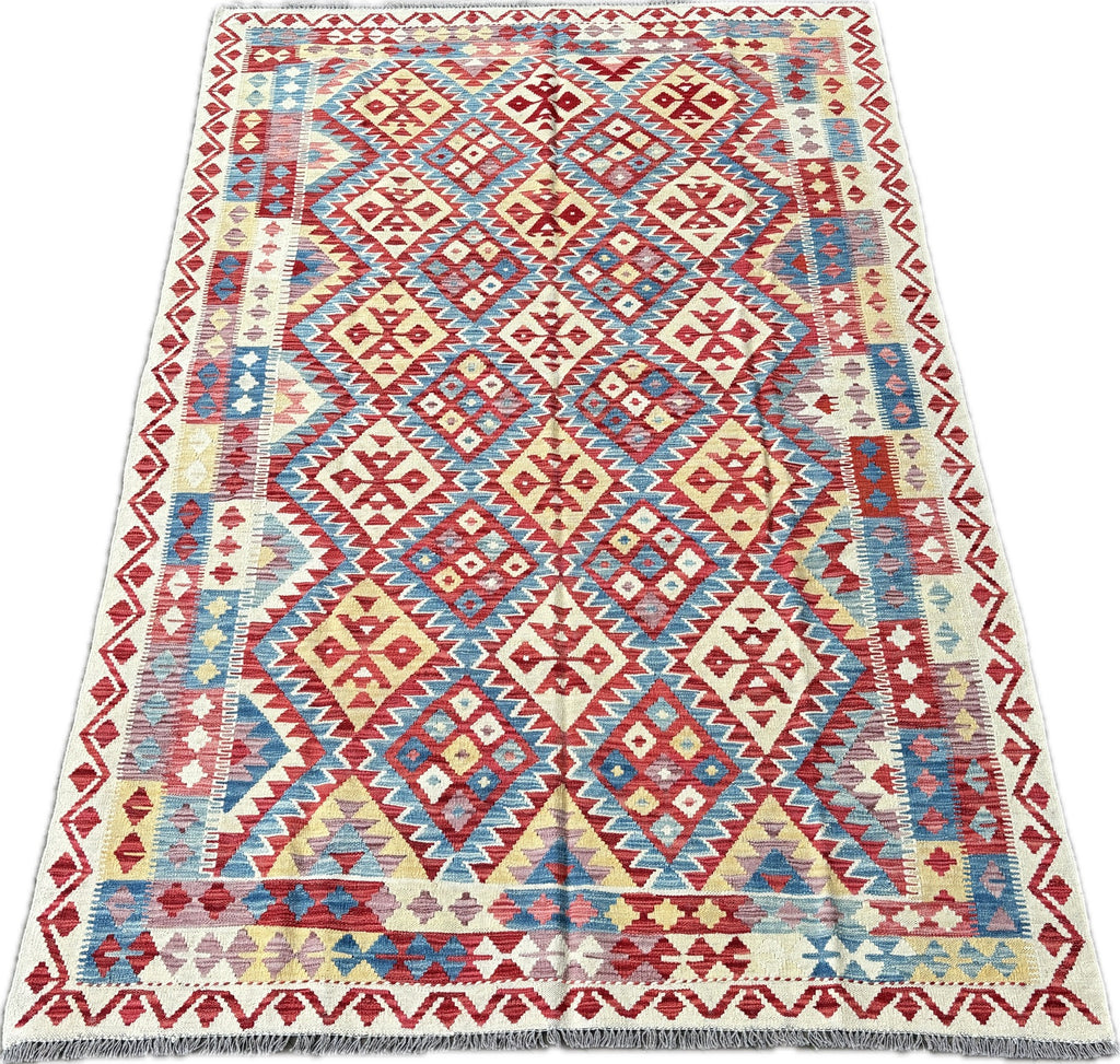 Kelim tapijt maat: 293X194