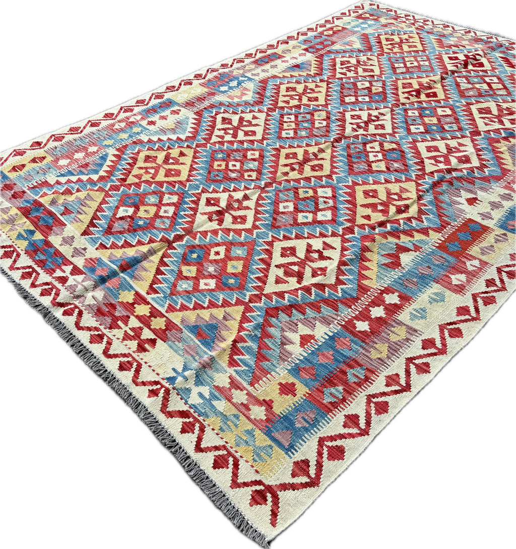 Kelim tapijt maat: 293X194