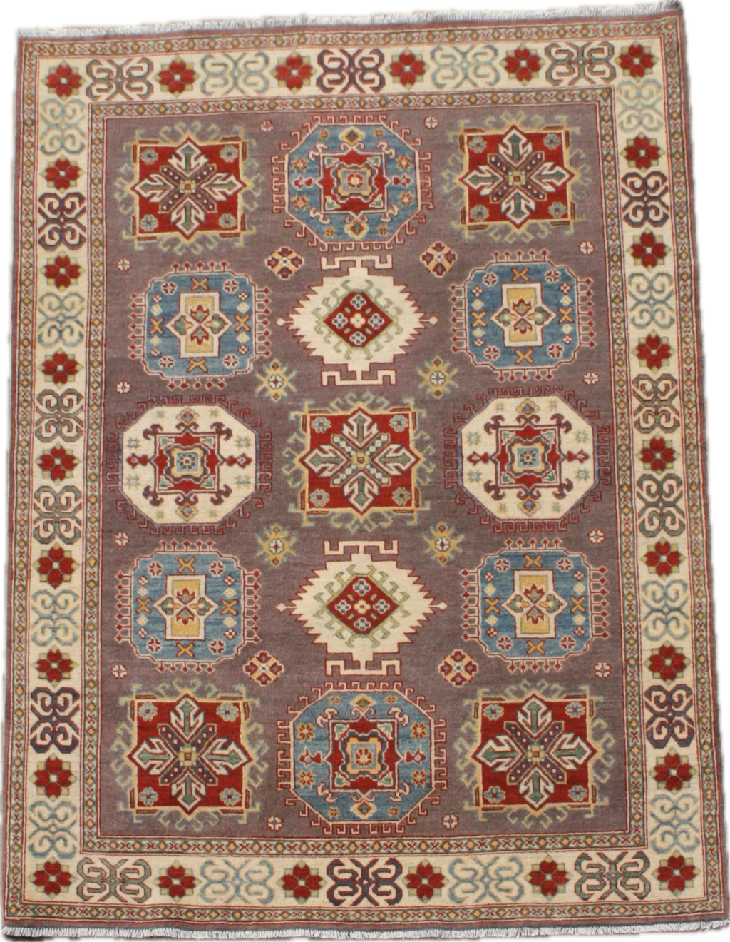 Kazak pastel tapijt maat: 237x168