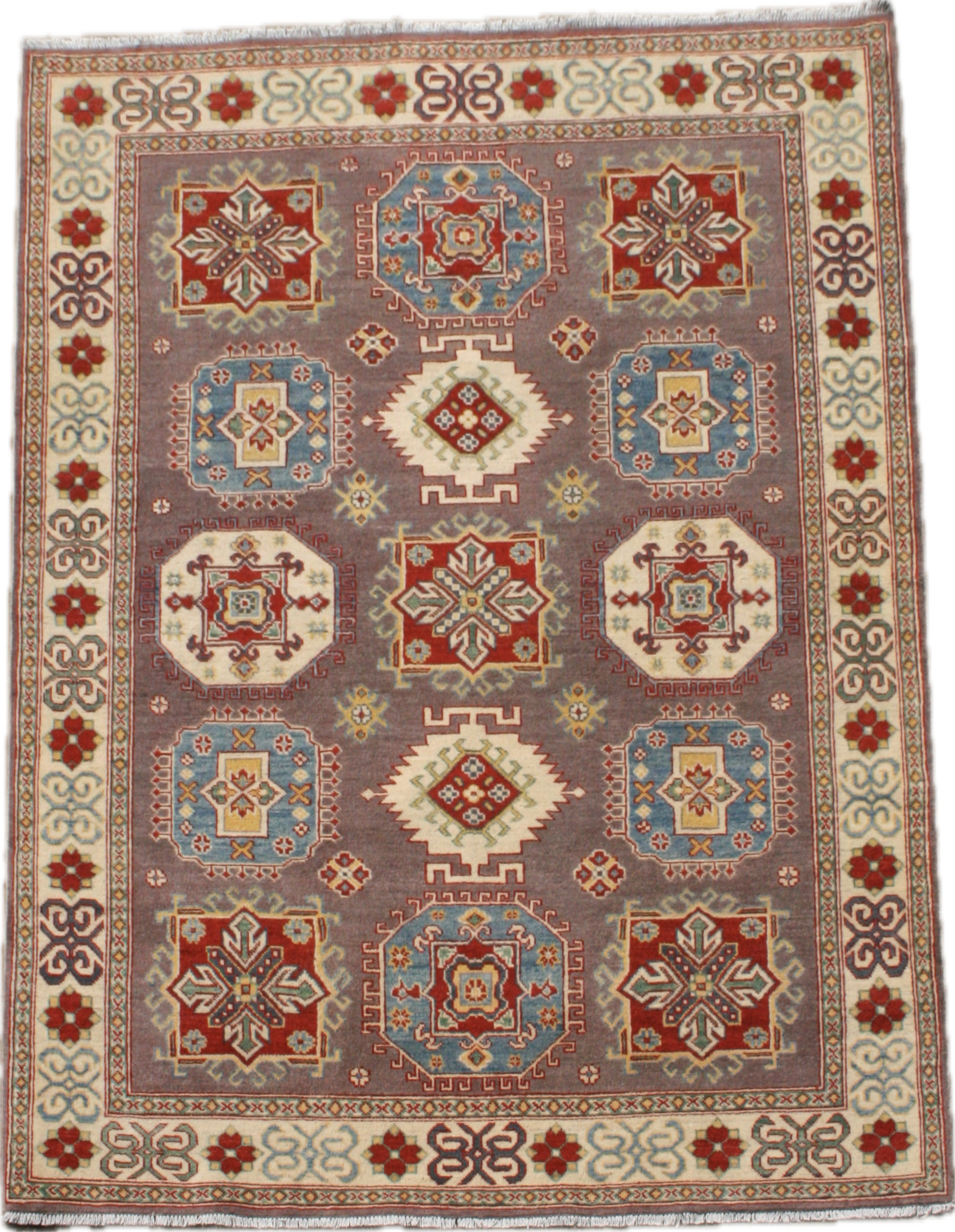 Kazak pastel tapijt maat: 237x168