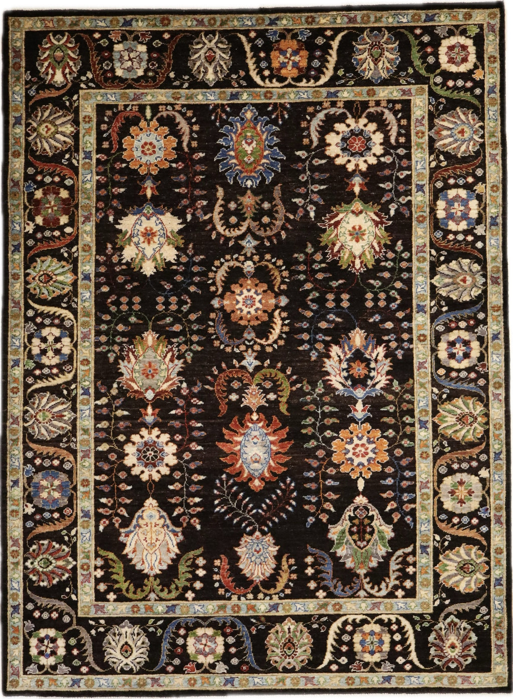 Samarkand noir tapijt maat: 236x174