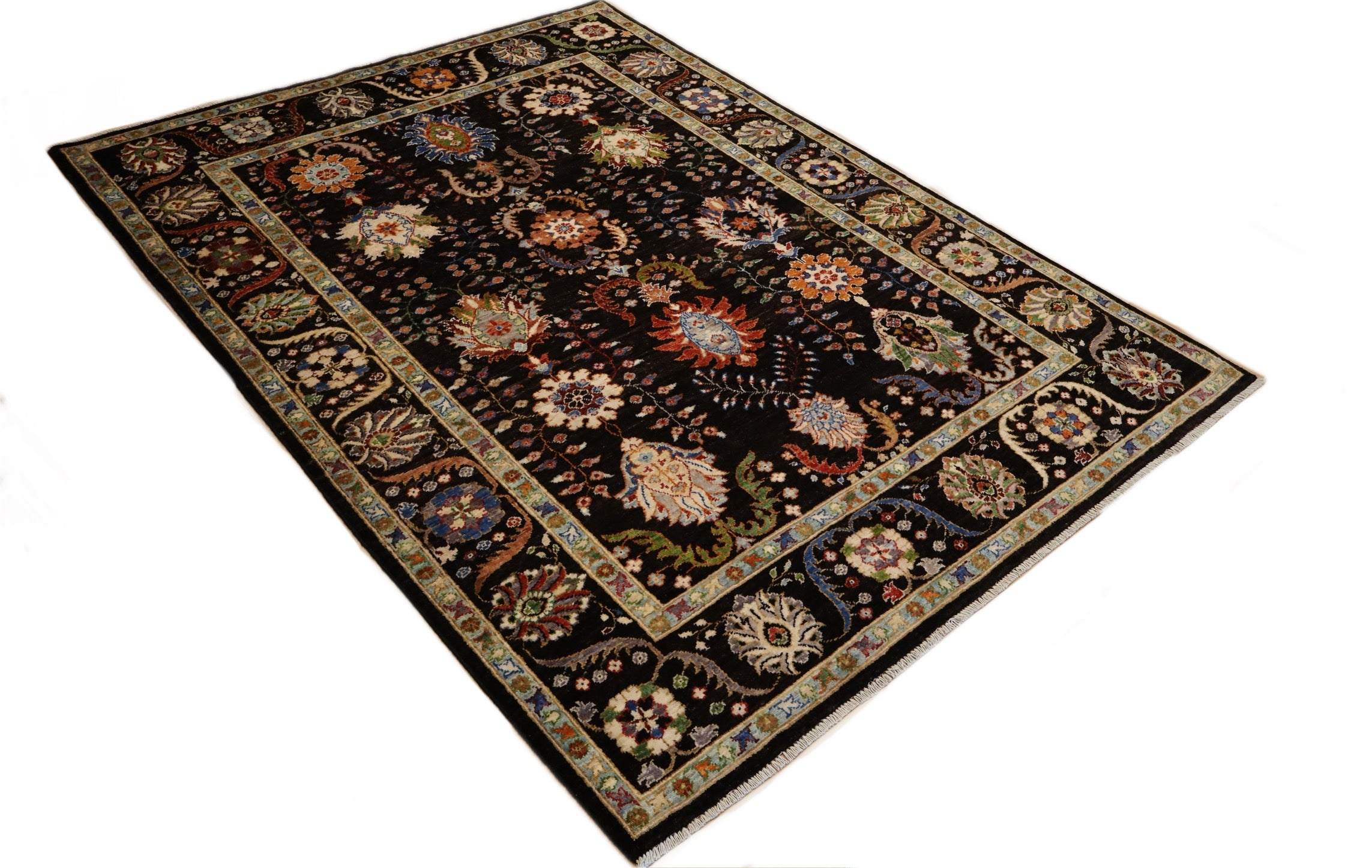 Samarkand noir tapijt maat: 236x174